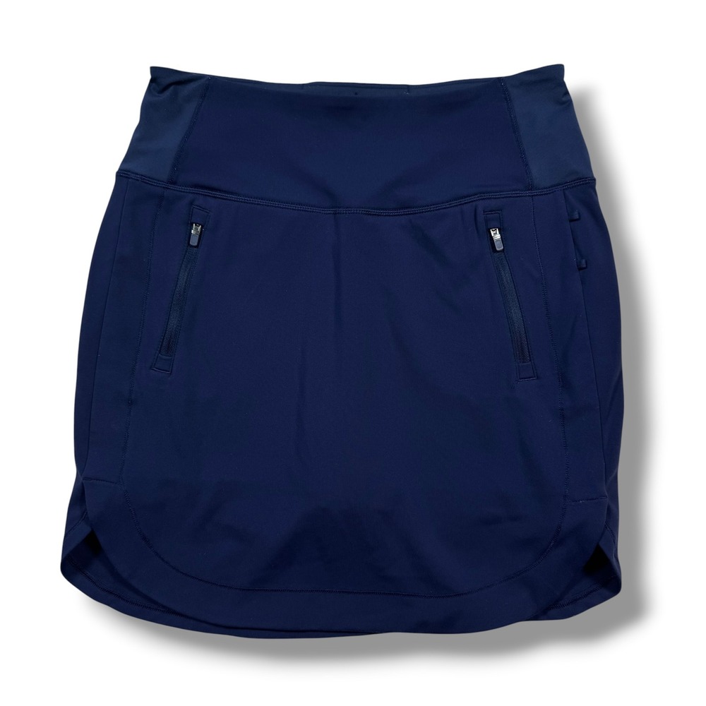 Athleta Fairway Golf Skort Women's Small Navy Blue 18" Activewear